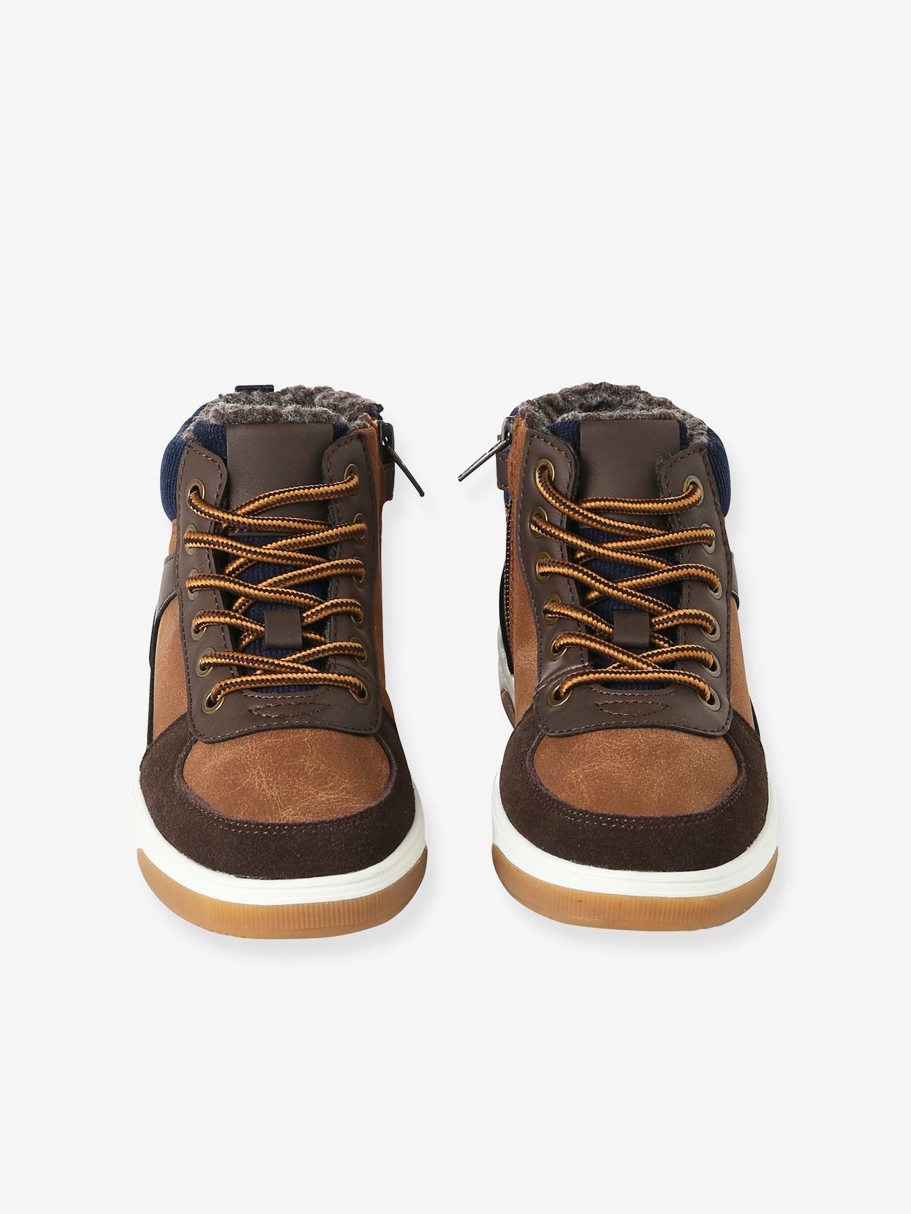Thumbnail - Jungen High-Sneakers mit Reißverschluss und Schnürung