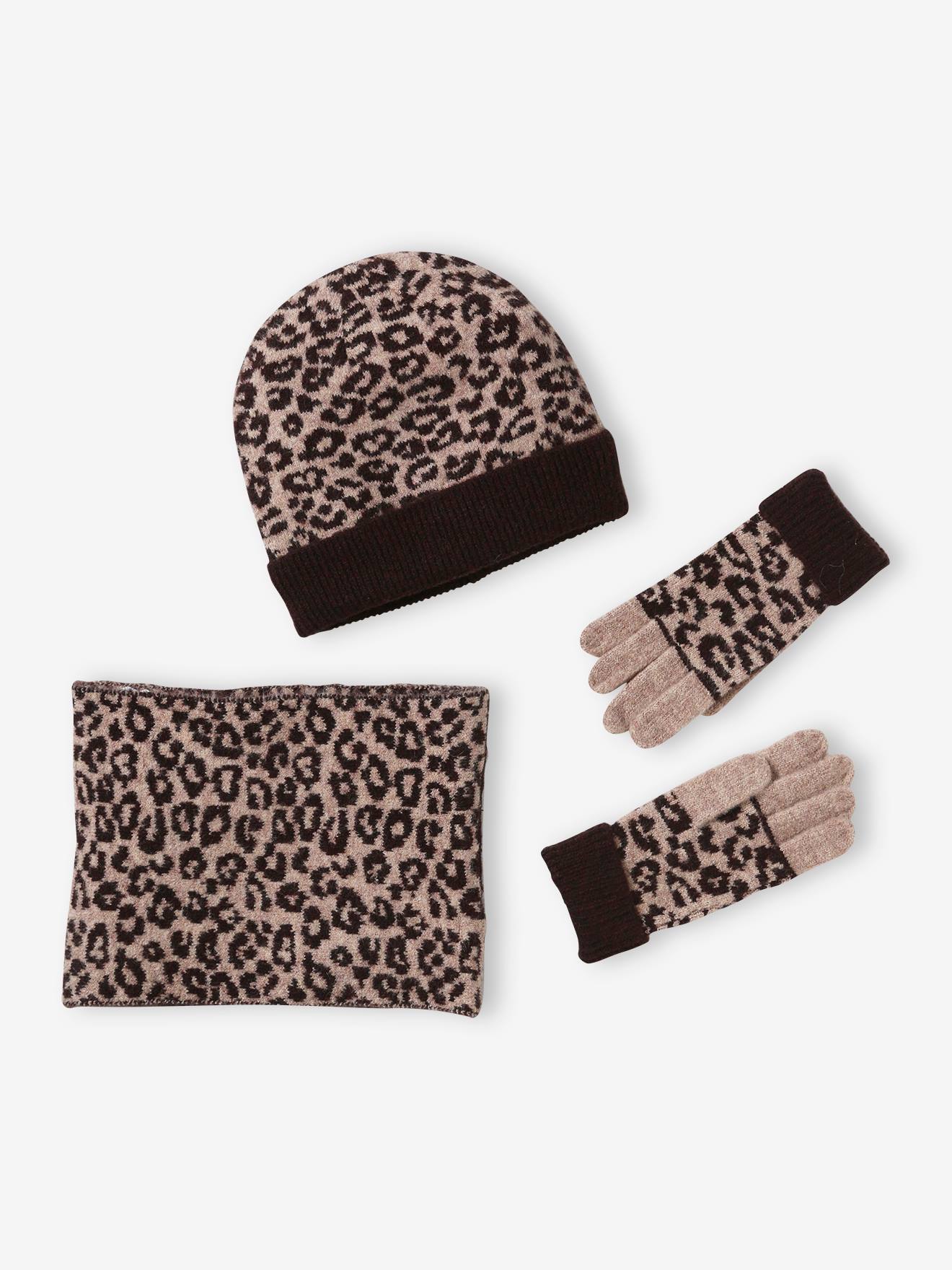 Mädchen-Set mit Leomuster