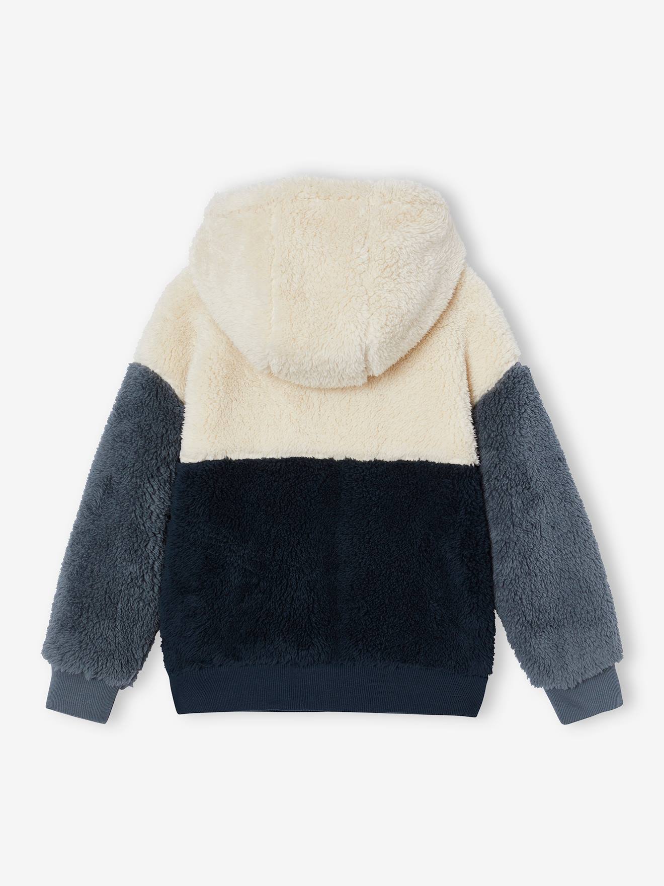 Thumbnail - Jungen Teddyfleecejacke mit Kapuze