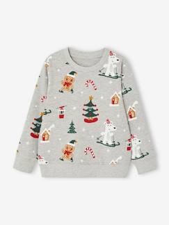 Jungen Weihnachts-Sweatshirt mit lustigem Print  [numero-image]