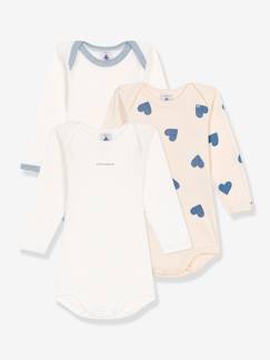 Babymode-3er-Pack Baby Schlupfbodys PETIT BATEAU