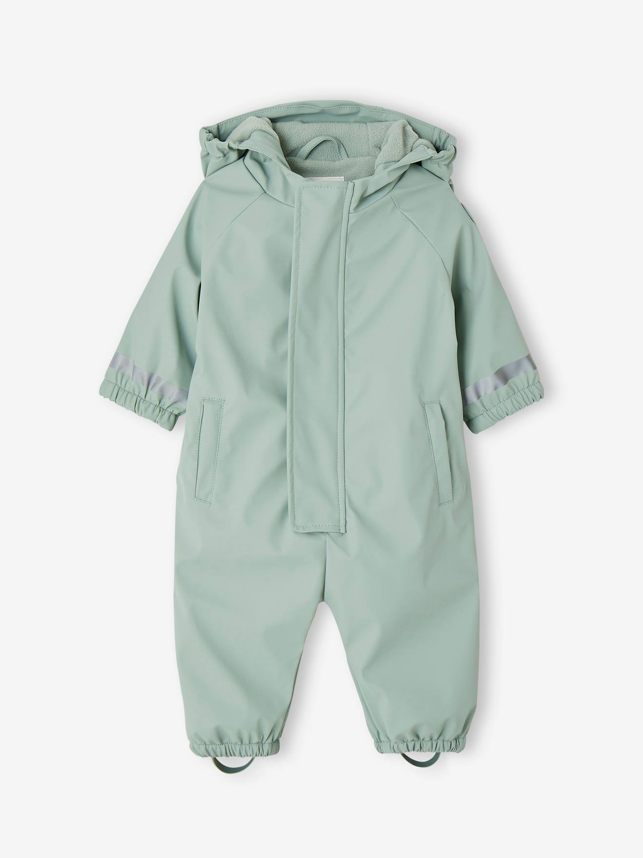 Baby Regen-Overall mit Fleecefutter und Kapuze