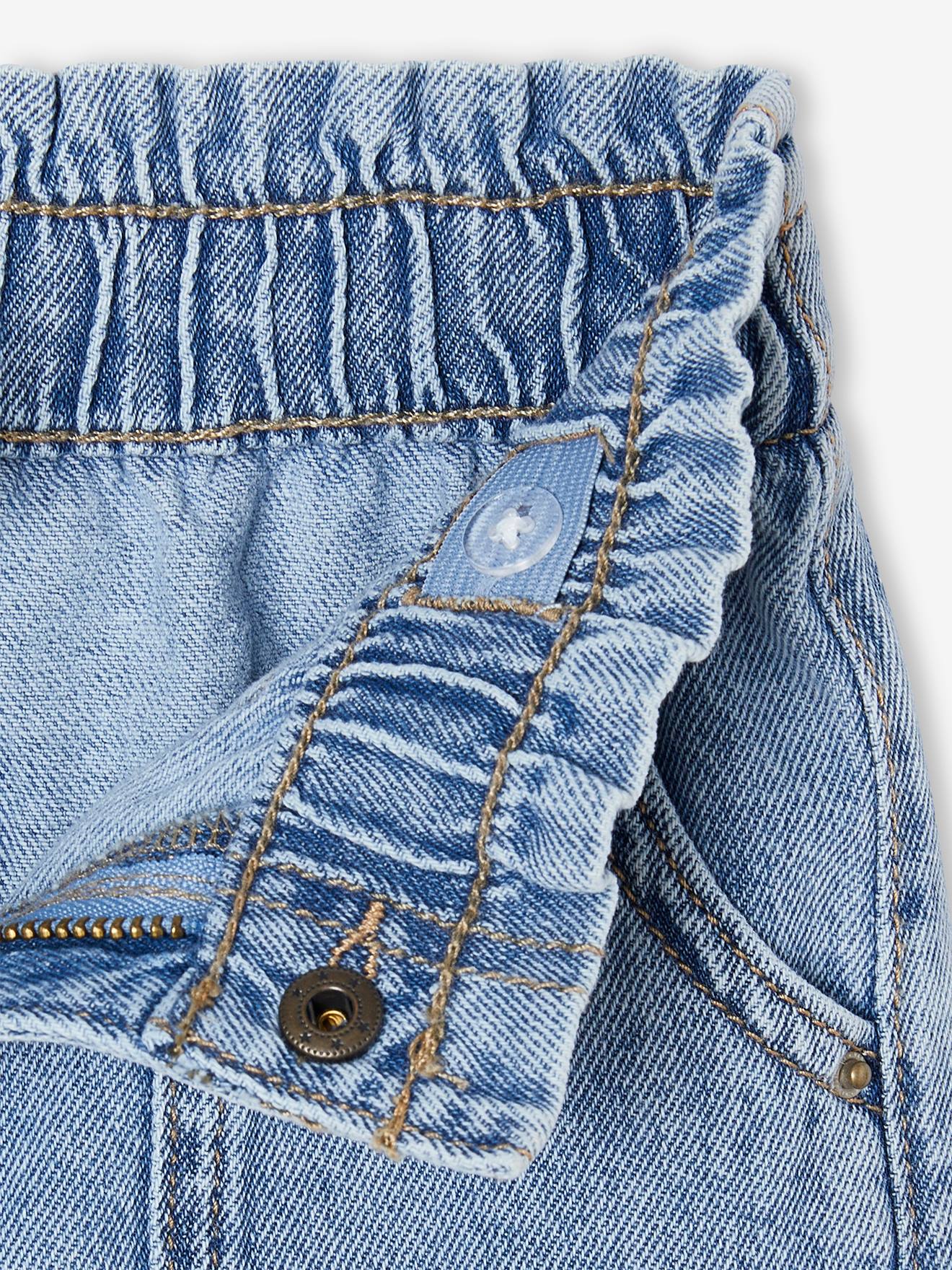 Thumbnail - Weite Mädchen Jeans im Worker-Style helles