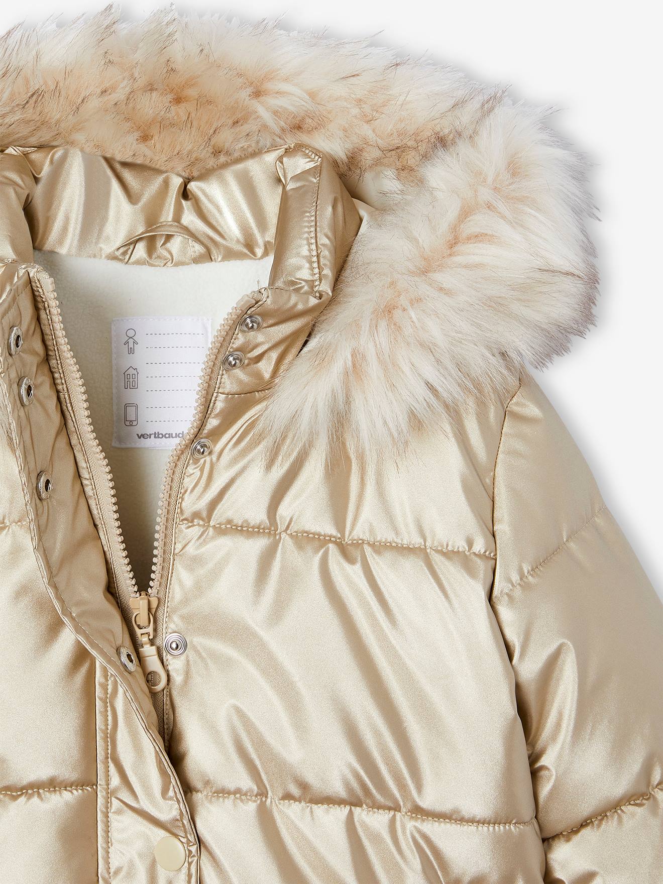 Thumbnail - Mädchen Steppjacke mit Kapuze und Fleecefutter