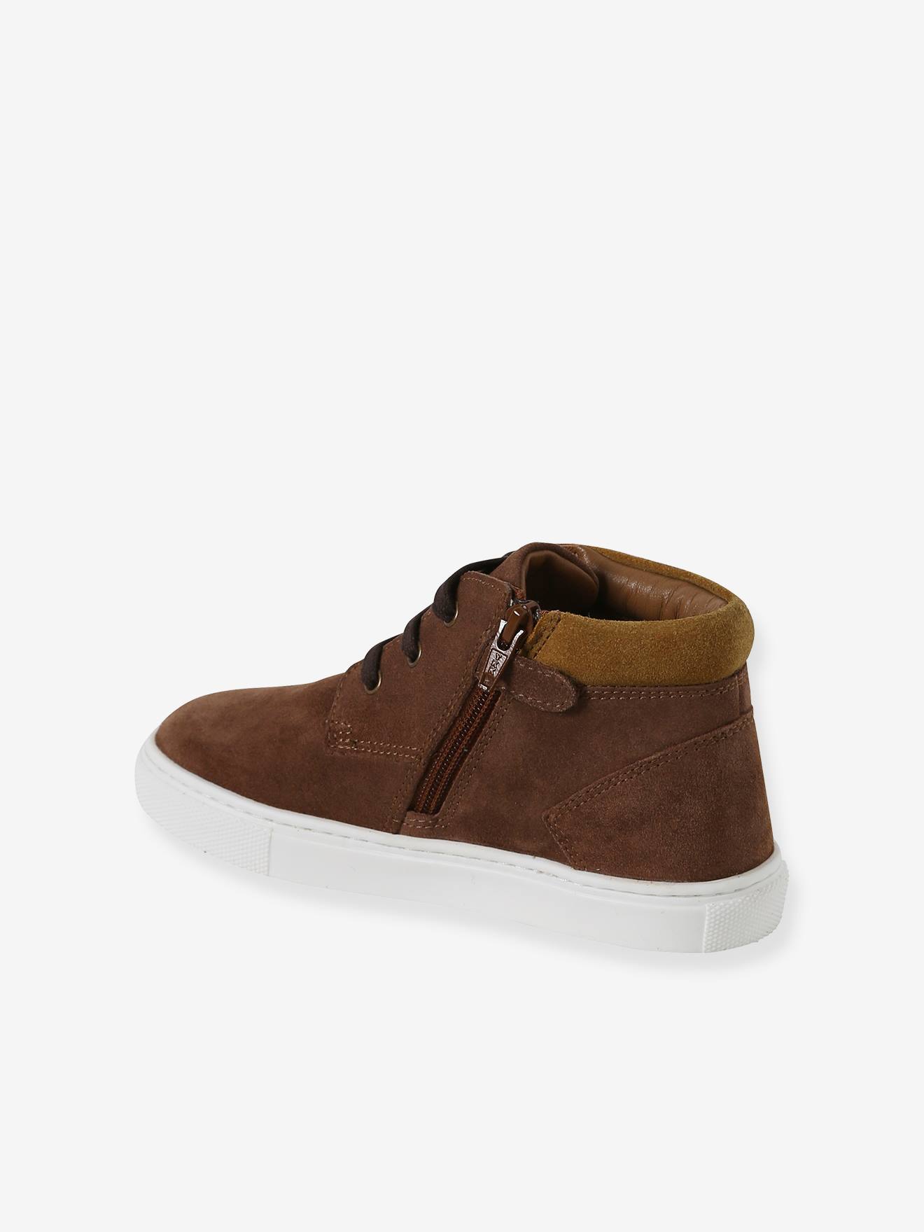 Thumbnail - Jungen High-Sneakers aus Leder mit Schnürung