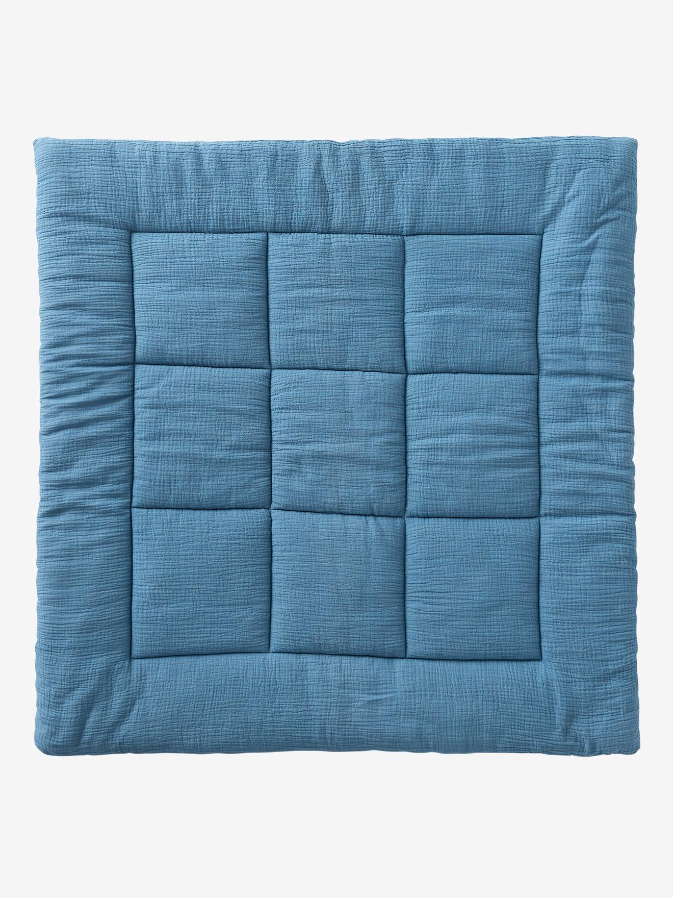 Baby Spieldecke/Laufgittereinlage indigo-blau Gr. 100x100 von vertbaudet