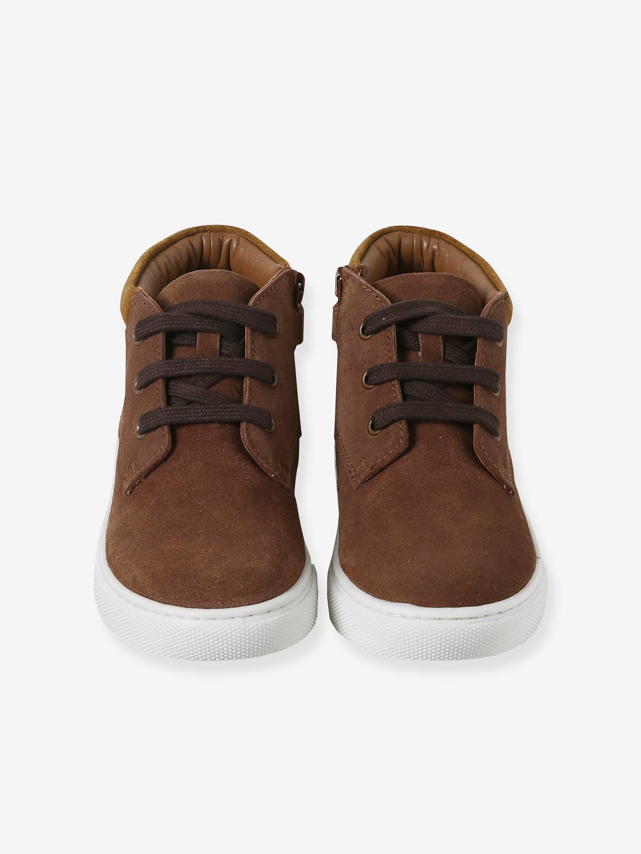 Thumbnail - Jungen High-Sneakers aus Leder mit Schnürung