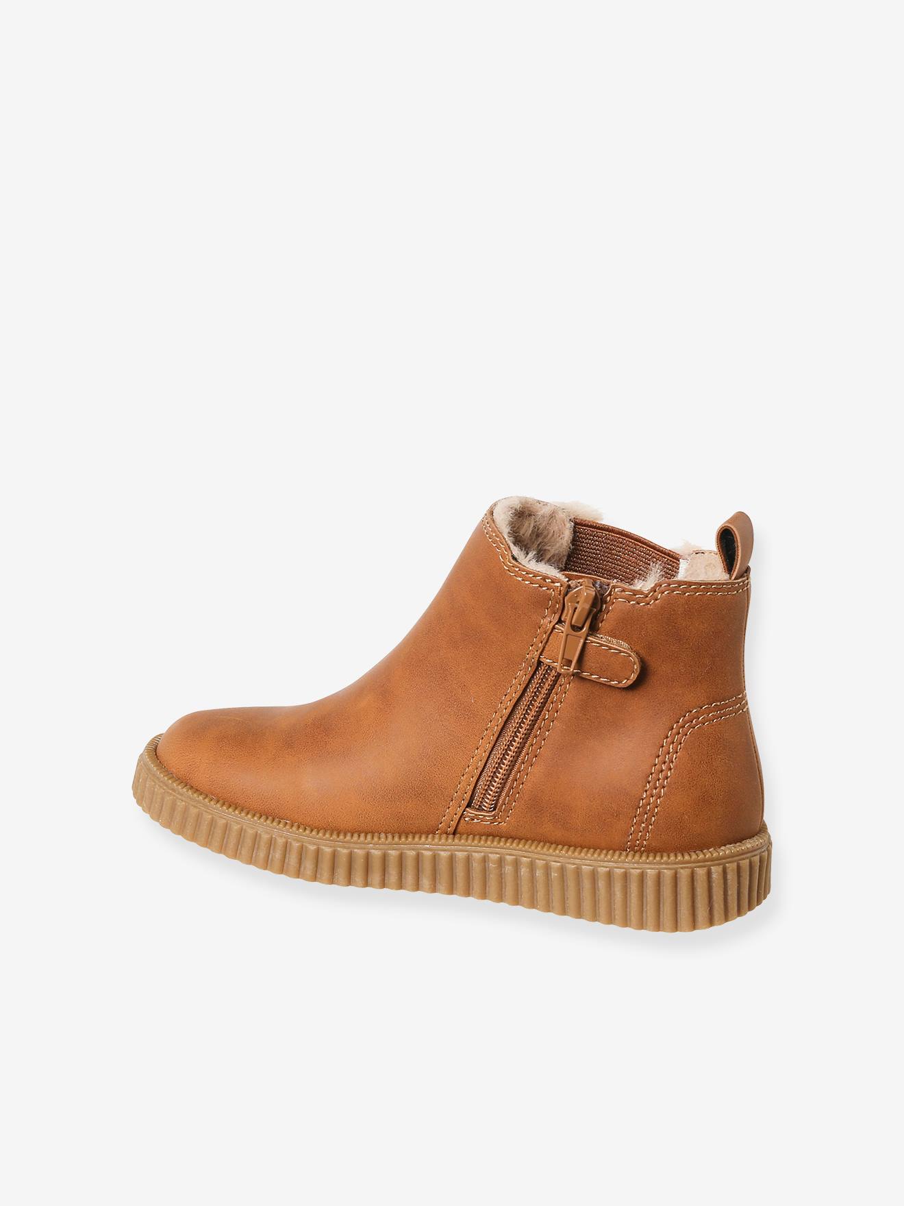 Thumbnail - Warme Mädchen Chelsea-Boots mit Reißverschluss