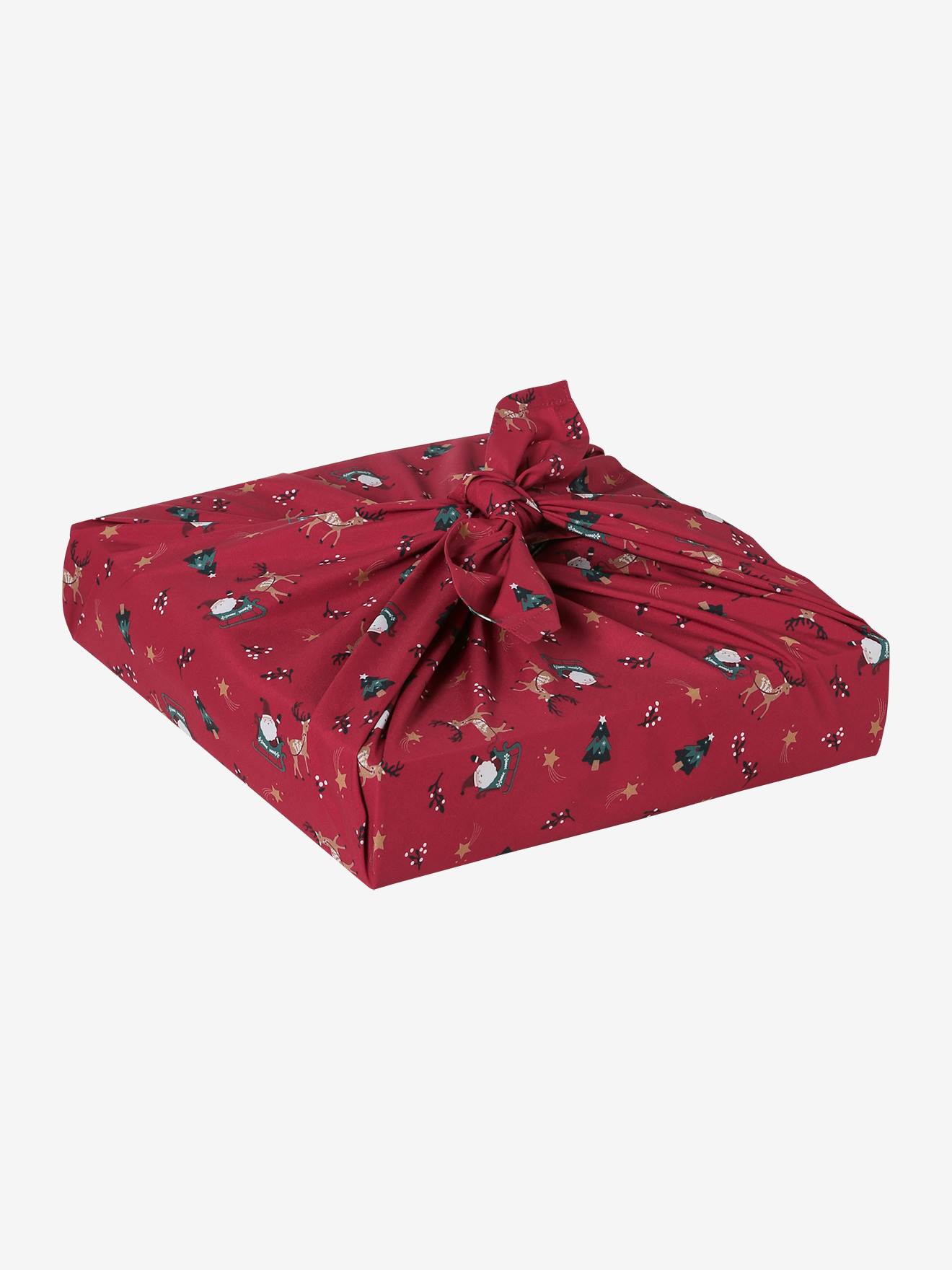 Thumbnail - 2er-Set Furoshiki-Geschenktücher Weihnachtsmann