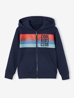 Jungenkleidung-Pullover, Strickjacken, Sweatshirts-Sweatshirts-Jungen Kapuzensweatjacke COOL KIDS CLUB