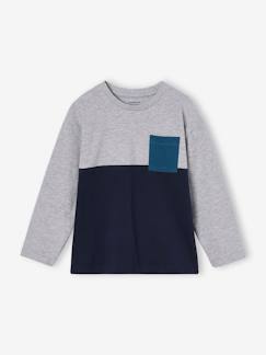 Jungenkleidung-Jungen Shirt Colorblock, personalisierbar