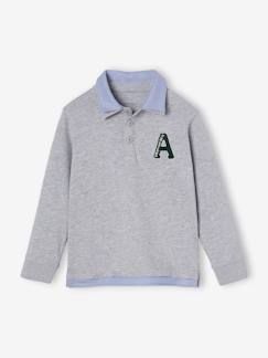 Jungenkleidung-Shirts, Poloshirts & Rollkragenpullover-Jungen Poloshirt mit Lageneffekt