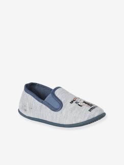 Kinderschuhe-Jungenschuhe-Jungen Stoff-Hausschuhe mit Gummizug