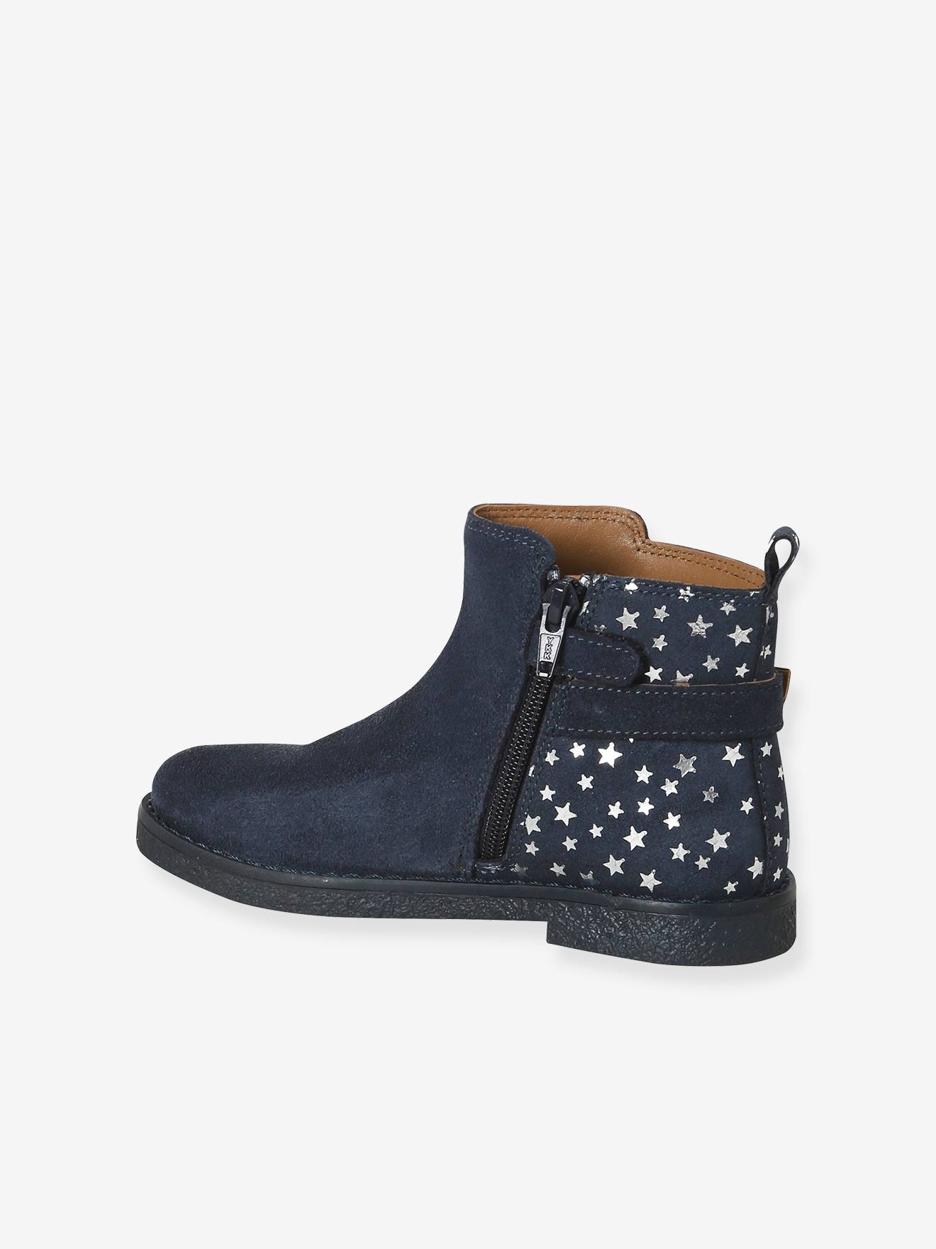 Thumbnail - Mädchen Lederboots mit Anziehtrick und Sternen