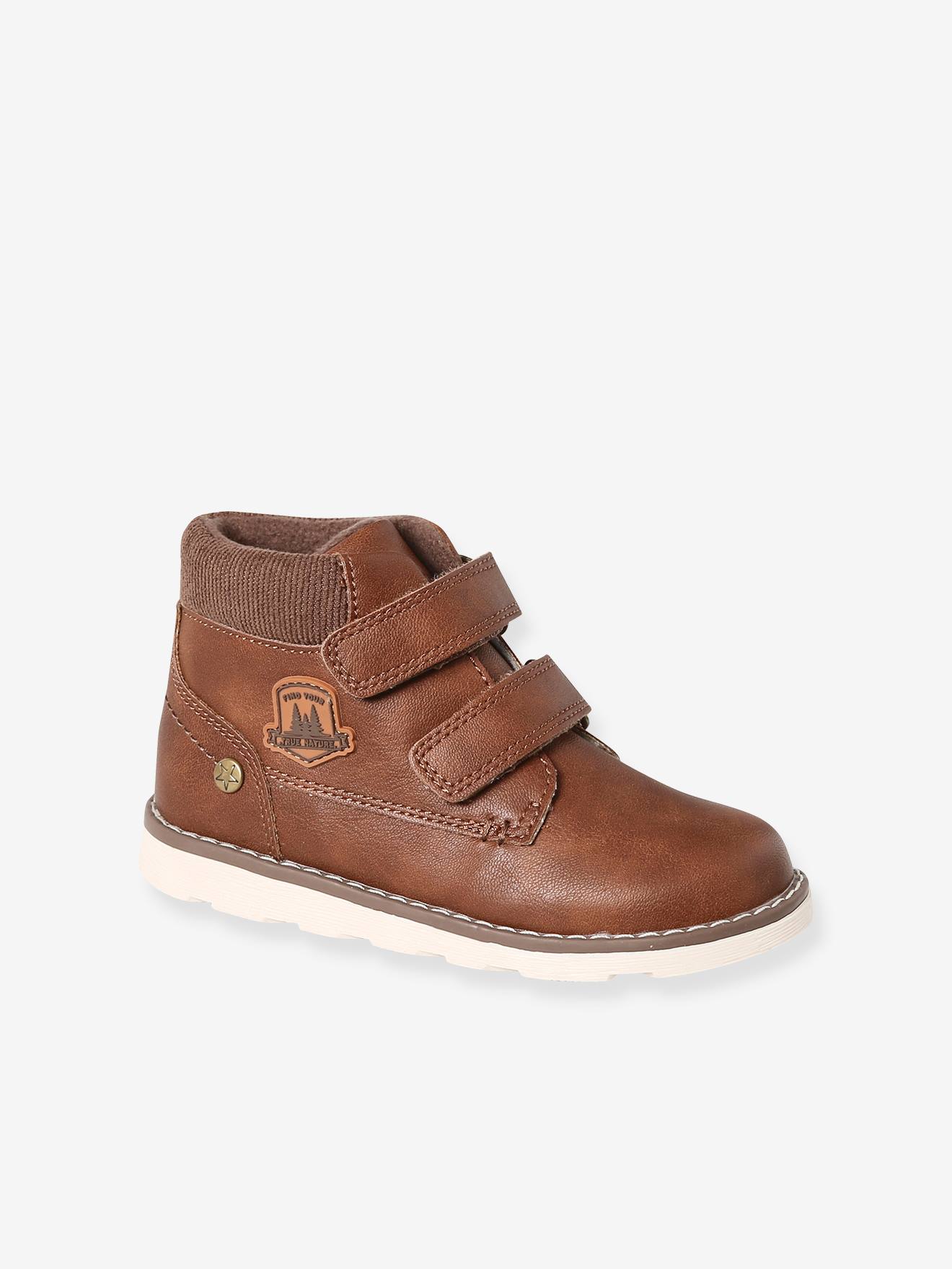 Warme Kinder Klett-Boots mit Anziehtrick