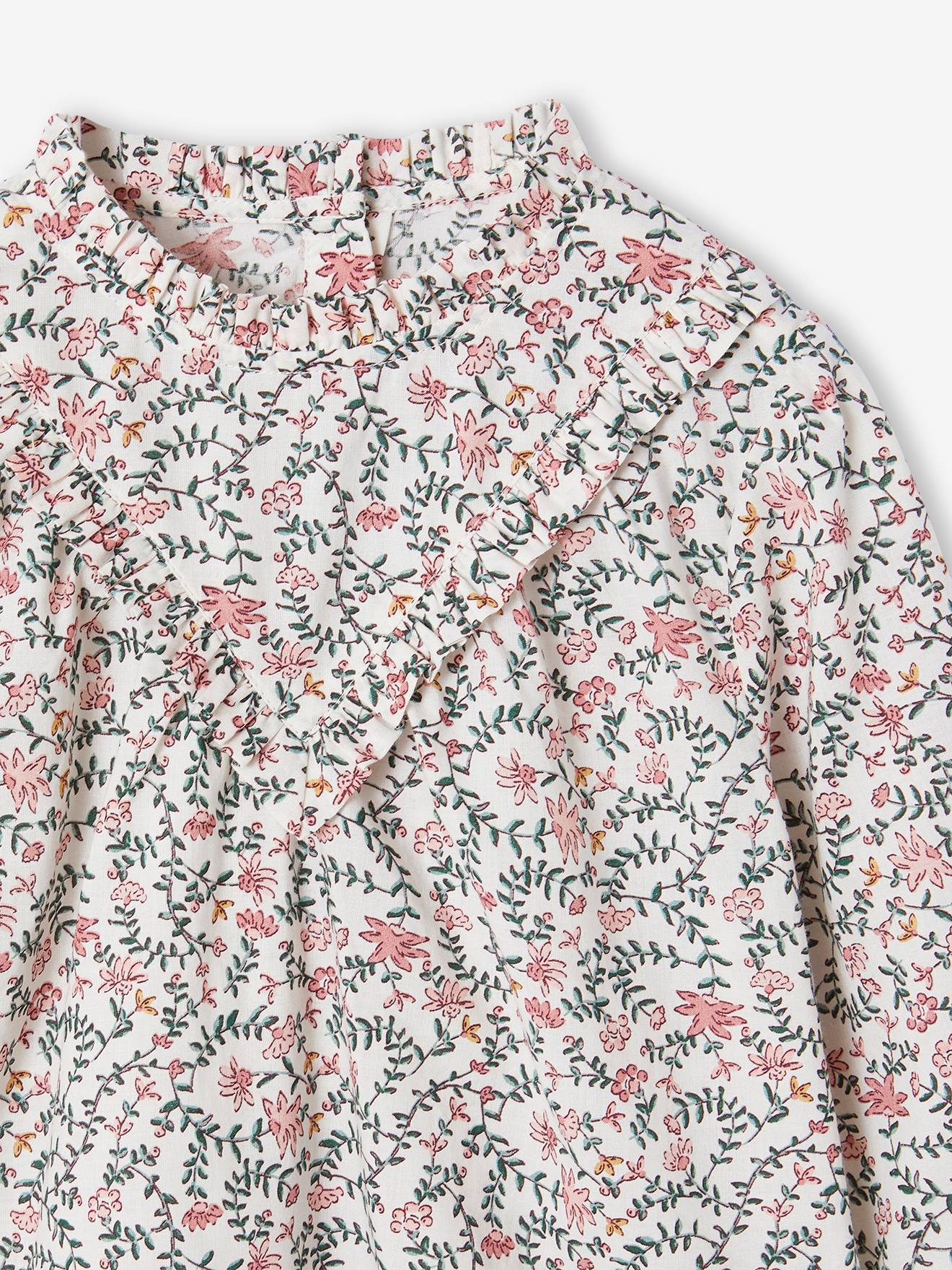 Thumbnail - Mädchen Bluse mit Volantkragen