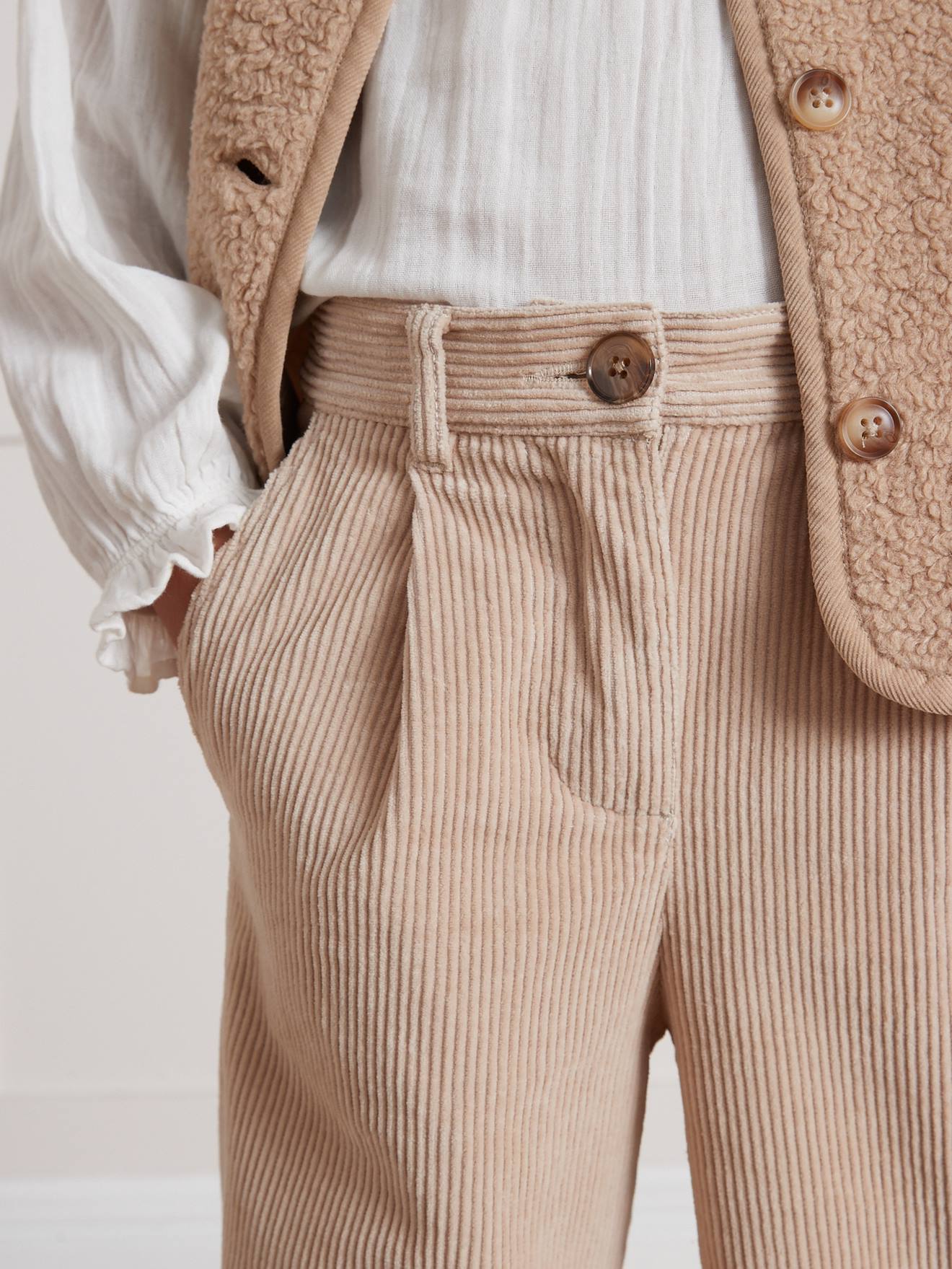 Thumbnail - Weite Mädchen Cordhose CYRILLUS