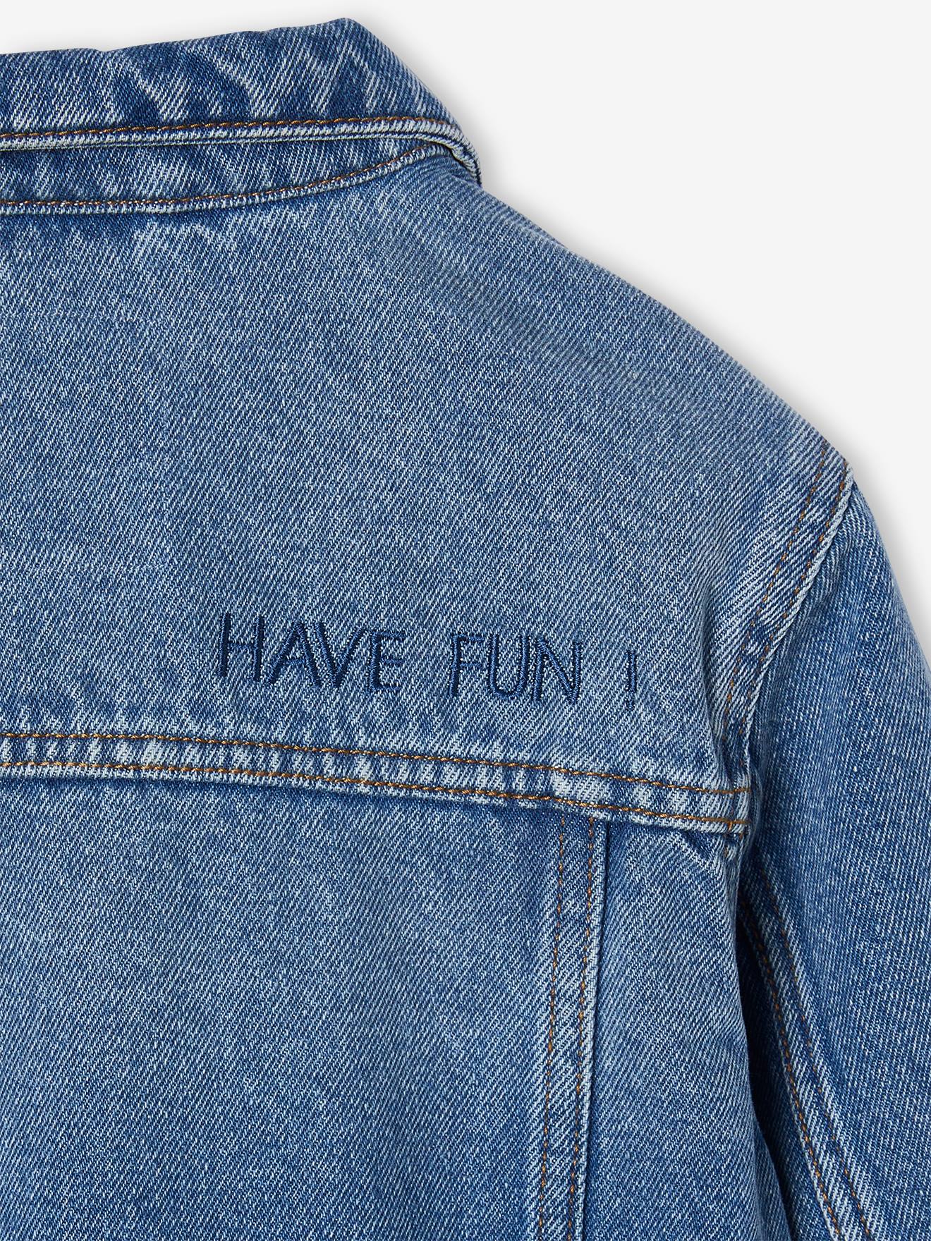 Thumbnail - Jungen Jeansjacke mit Steppnähten