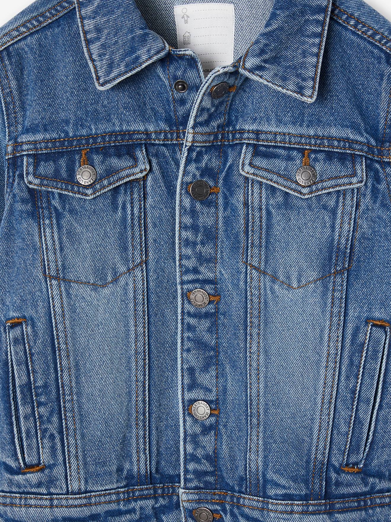 Thumbnail - Jungen Jeansjacke mit Steppnähten