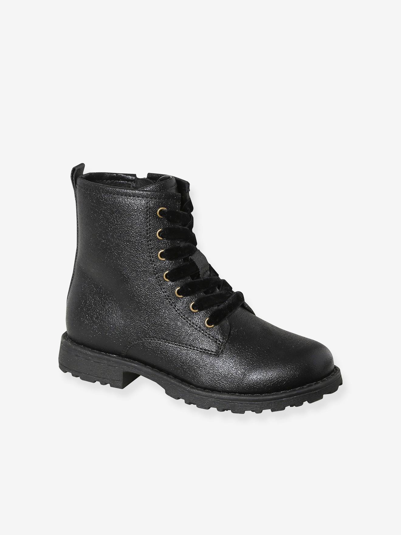 Mädchen Boots mit Schnürung und Reißverschluss