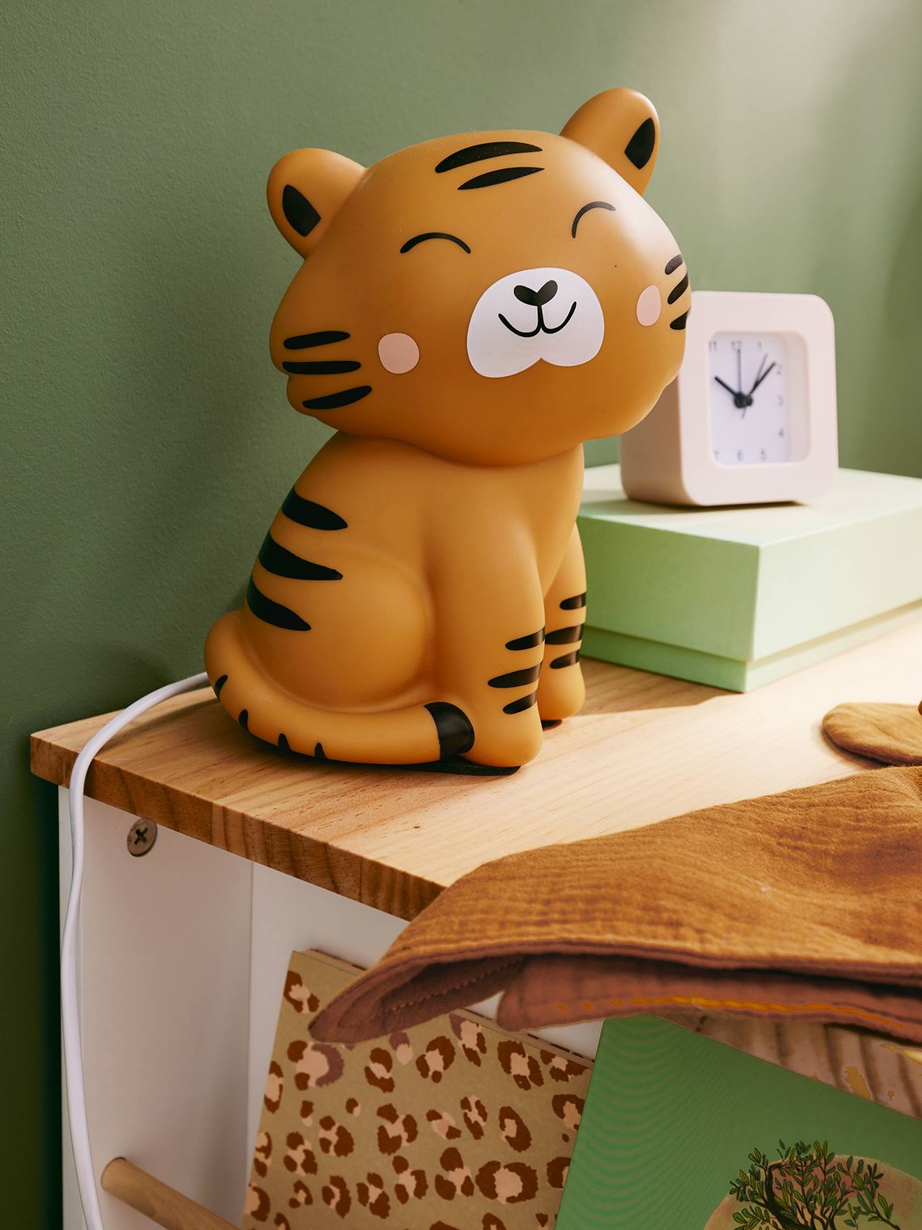 Kinderzimmer Nachtlicht TIGER karamell von vertbaudet