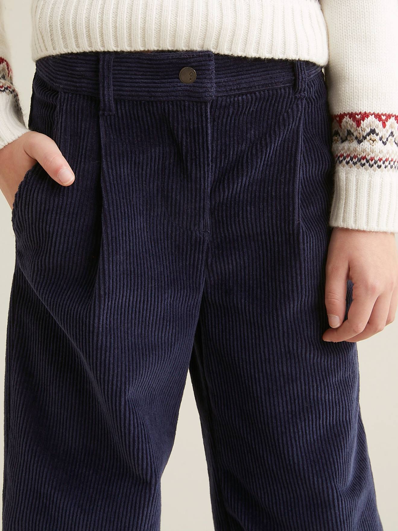 Thumbnail - Weite Mädchen Cordhose CYRILLUS