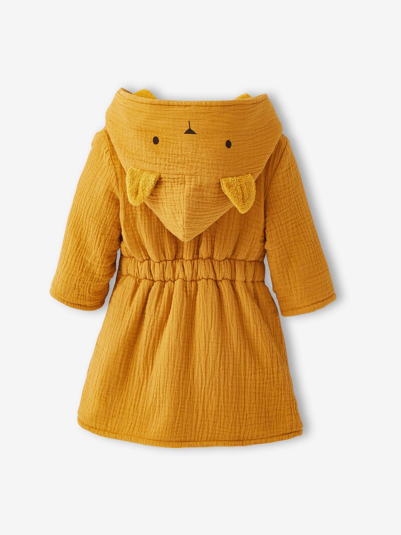 Thumbnail - Baby Tier-Bademantel mit Musselin