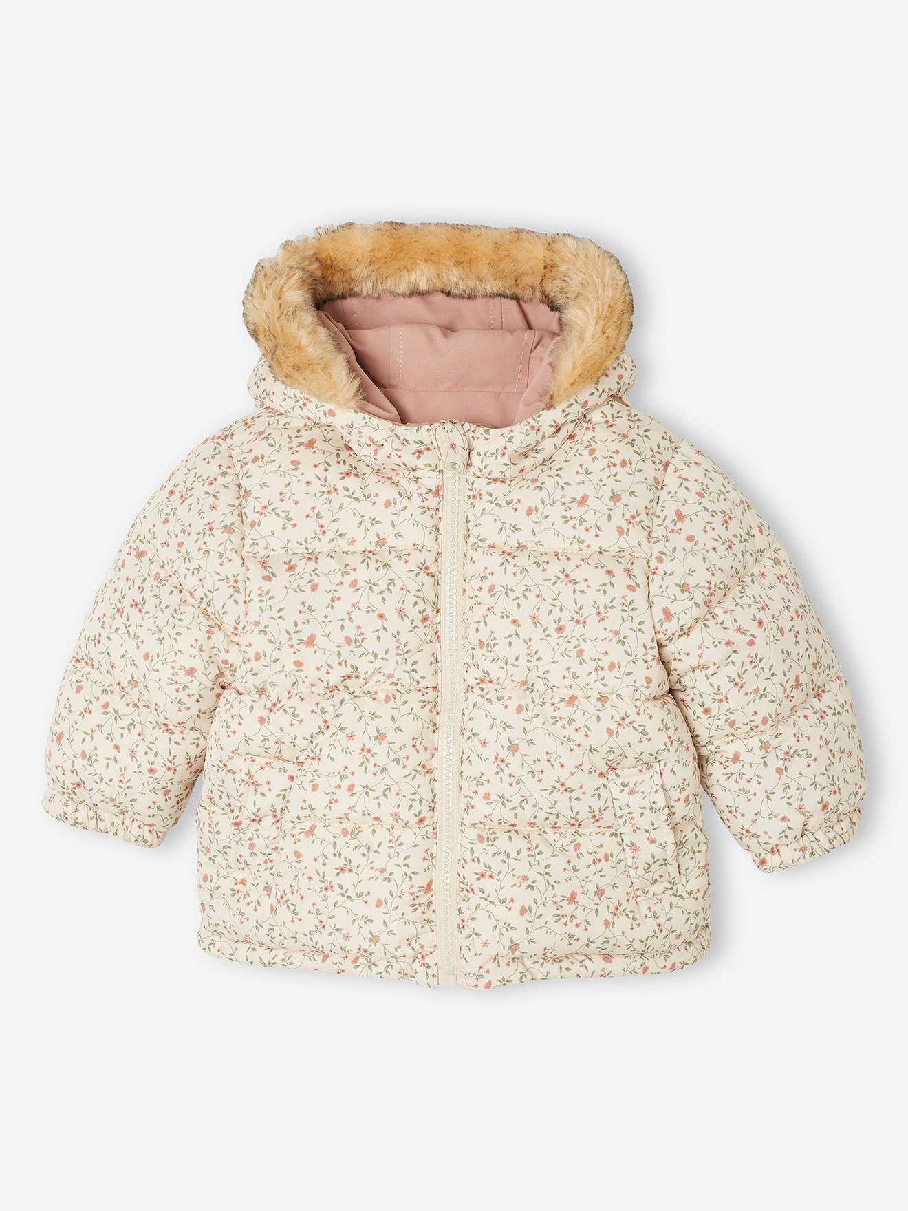 vertbaudet Wendbare Baby Winterjacke mit Recycling-Polyester in