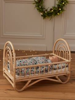 Spielzeug-Puppen-Puppenbett aus Rattan MINI BOHO