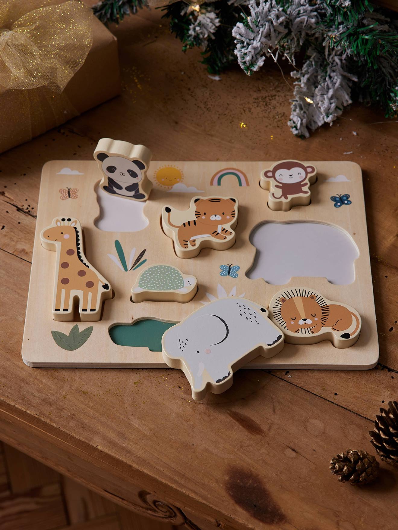 Vertbaudet Baby Puzzle Dschungel Aus Holz Fsc® Tansania Mehrfarbig Tansania Einheitsgröße