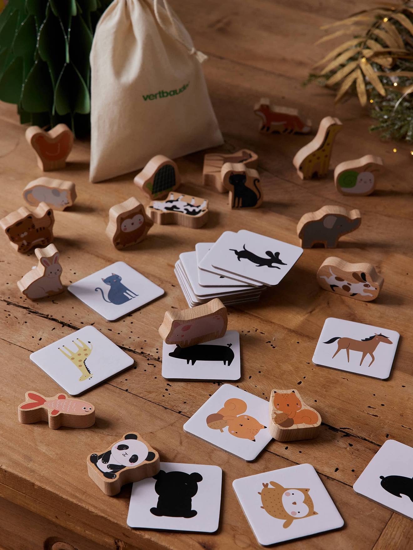 Kinder Logikspiele TIERE aus Holz FSC®