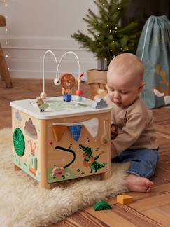 Spielzeug-Baby Activity-Würfel aus Holz FSC®