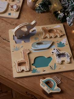 Baby 2-in-1-Puzzle TANSANIA aus Holz FSC®  [numero-image]