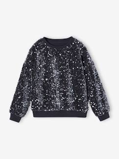 Festliches Mädchen Sweatshirt mit Pailletten  [numero-image]