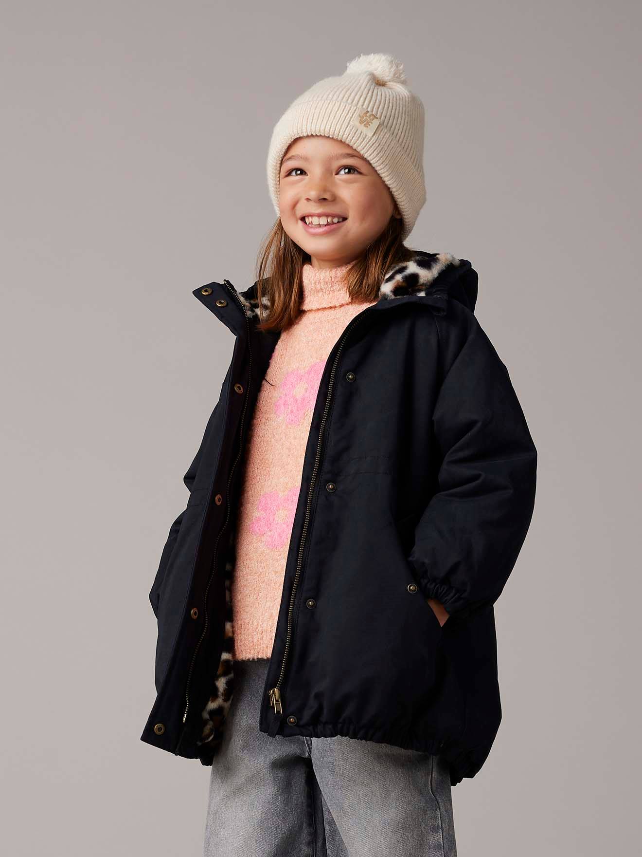 Mädchen Winterjacke mit Webpelzfutter