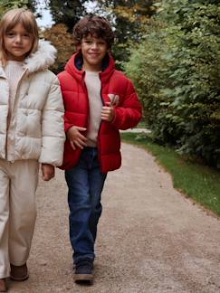 Jungenkleidung-Jacken & Mäntel-Jungen Steppjacke im College-Stil mit Recycling-Polyester