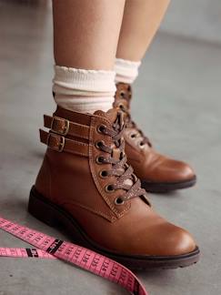 Kinderschuhe-Mädchenschuhe-Boots & Stiefeletten-Mädchen Leder-Schnürboots