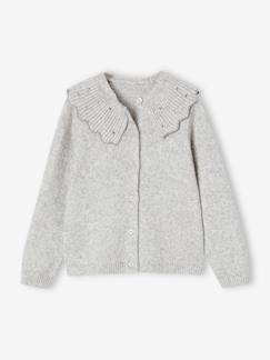 Festlicher Mädchen Cardigan mit Strass-Kragen  [numero-image]