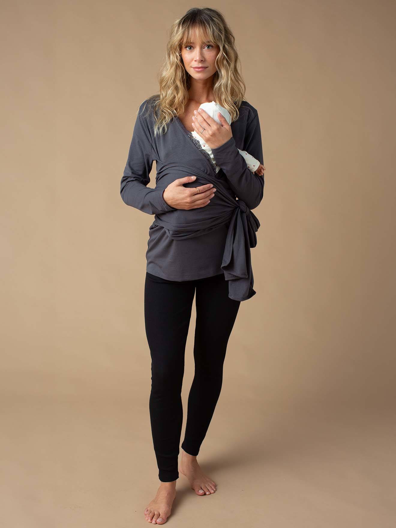 Eltern Trageshirt ENVIE DE FRAISE, Bio-Baumwolle grau Gr. 44/46