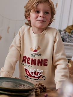 Jungenkleidung-Kinder Sweatshirt Familien-Capsule WEIHNACHTEN, mit Recycling-Polyester