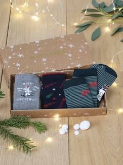 Jungenkleidung-Unterwäsche & Socken-3er-Pack Jungen Weihnachtssocken Oeko-Tex