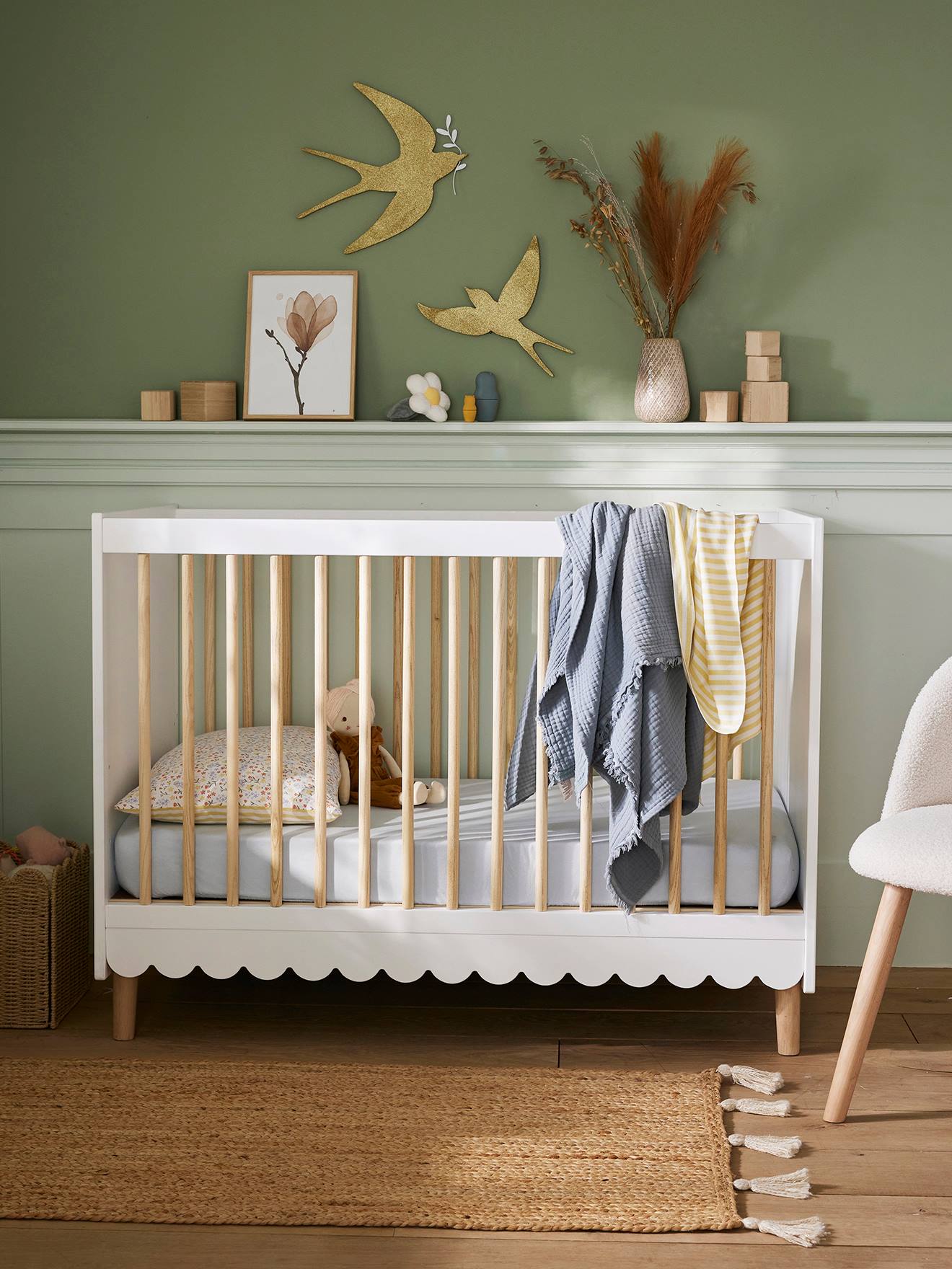 Mitwachsendes Babybett FESTON 60x120 cm