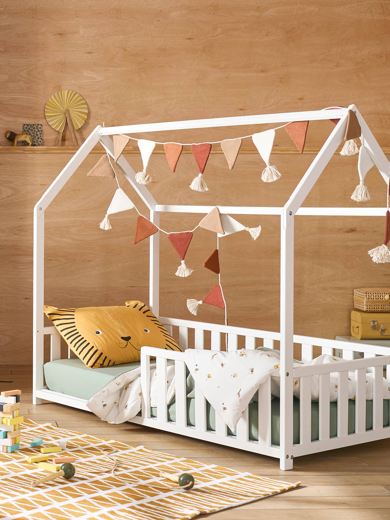 Kinderbett CABANE mit Fallschutz 70x140 cm