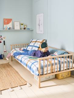 -Mitwachsendes Kinderbett aus Buchenholz, Bodenbett