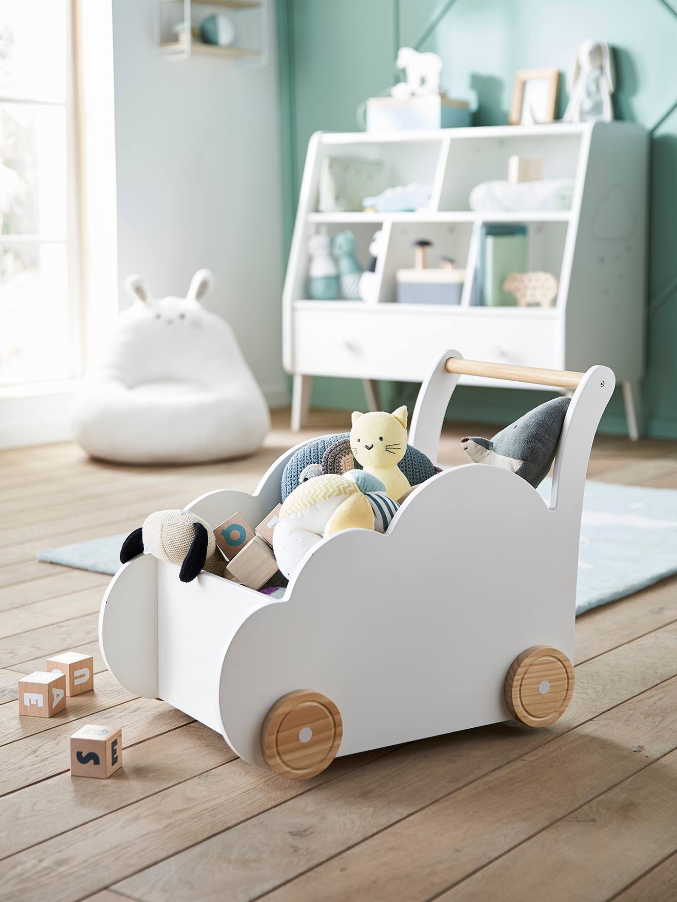 Thumbnail - Kinderzimmer Fahrbare Spielzeugkiste WOLKE