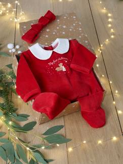 Babymode-Strampler & Schlafanzüge-Baby Weihnachts-Geschenkset: Strampler & Haarband