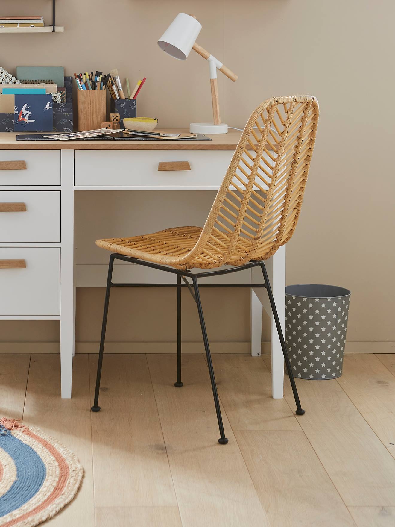 Kinder Stuhl aus Rattan BOHO