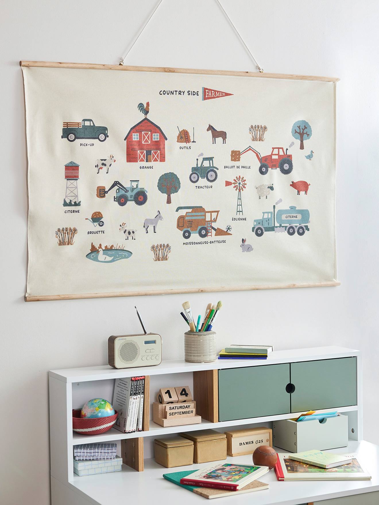 Kinderzimmer Poster Bauernhoffahrzeuge