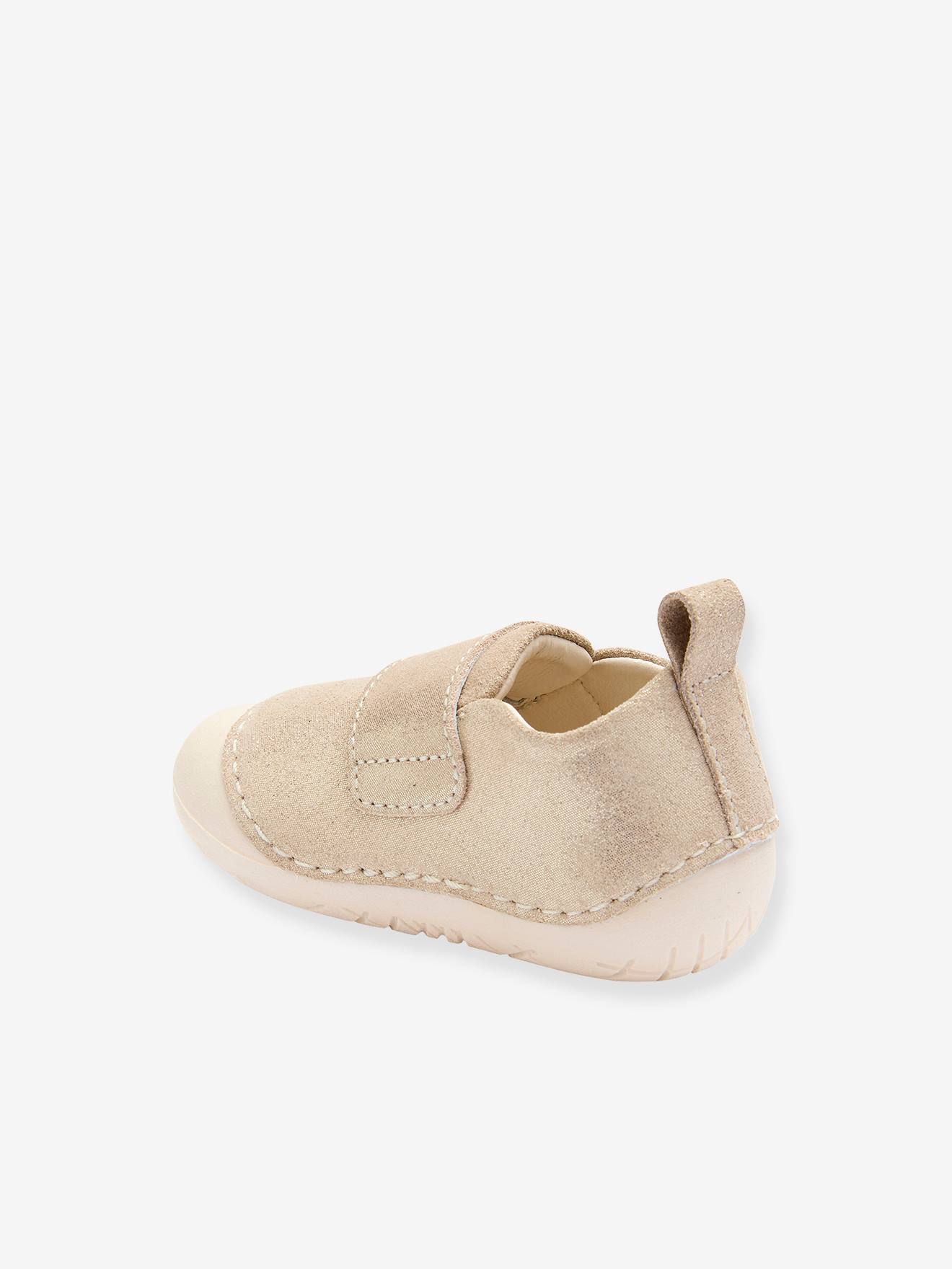 Thumbnail - Weiche Baby Klett-Hausschuhe