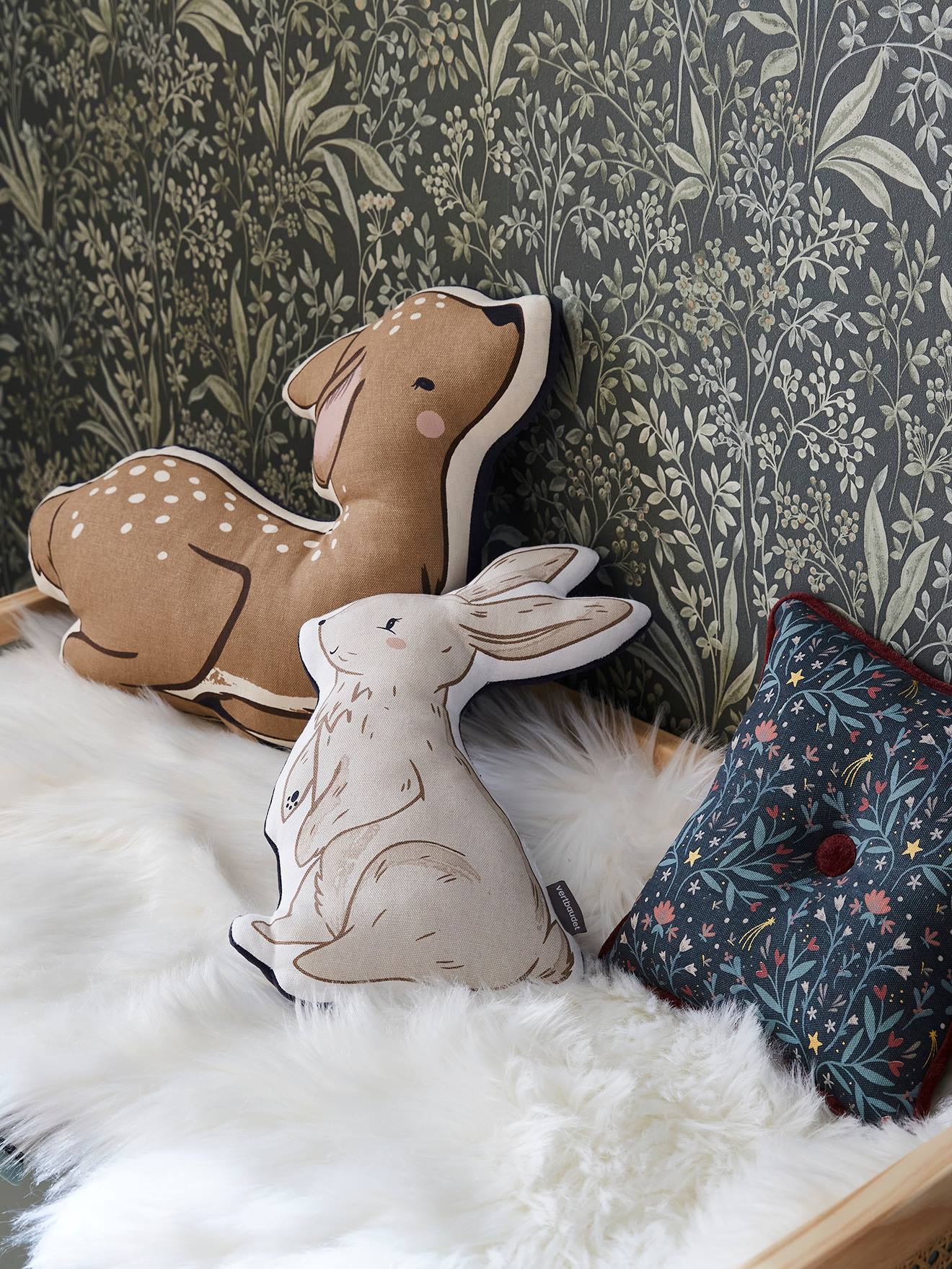 Thumbnail - 3er-Set Kinderzimmer Tierkissen MAGIC FOREST